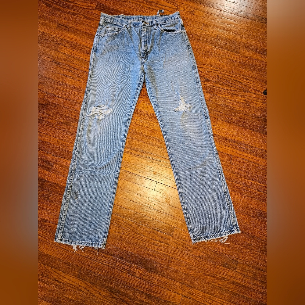 Wrangler Ripped And Distressed Jeans